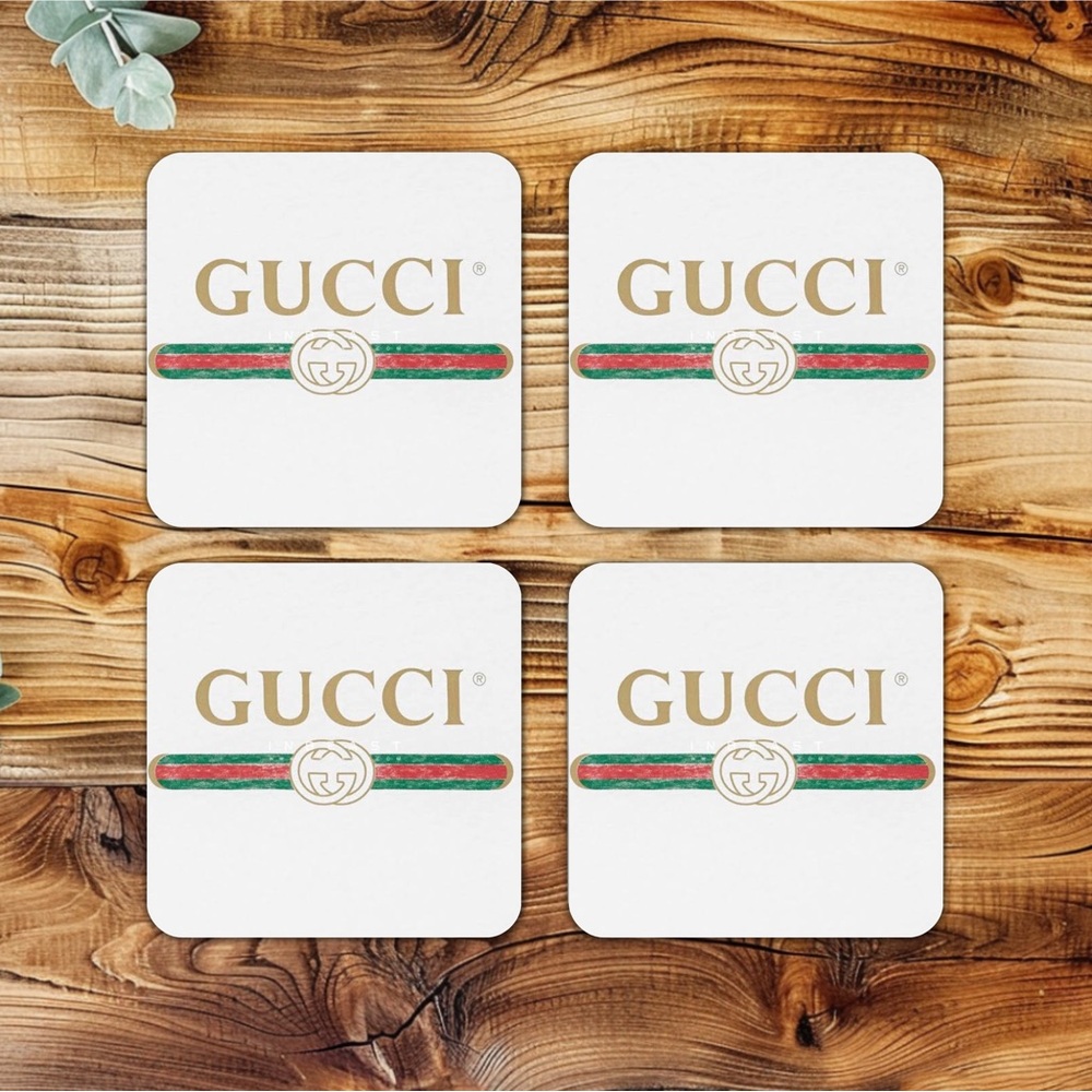 HANDMADE FASHION Set of 4 Ceramic Drink Coasters